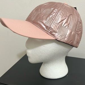 Metallic puffer adjustable baseball cap. Brand new with tags.